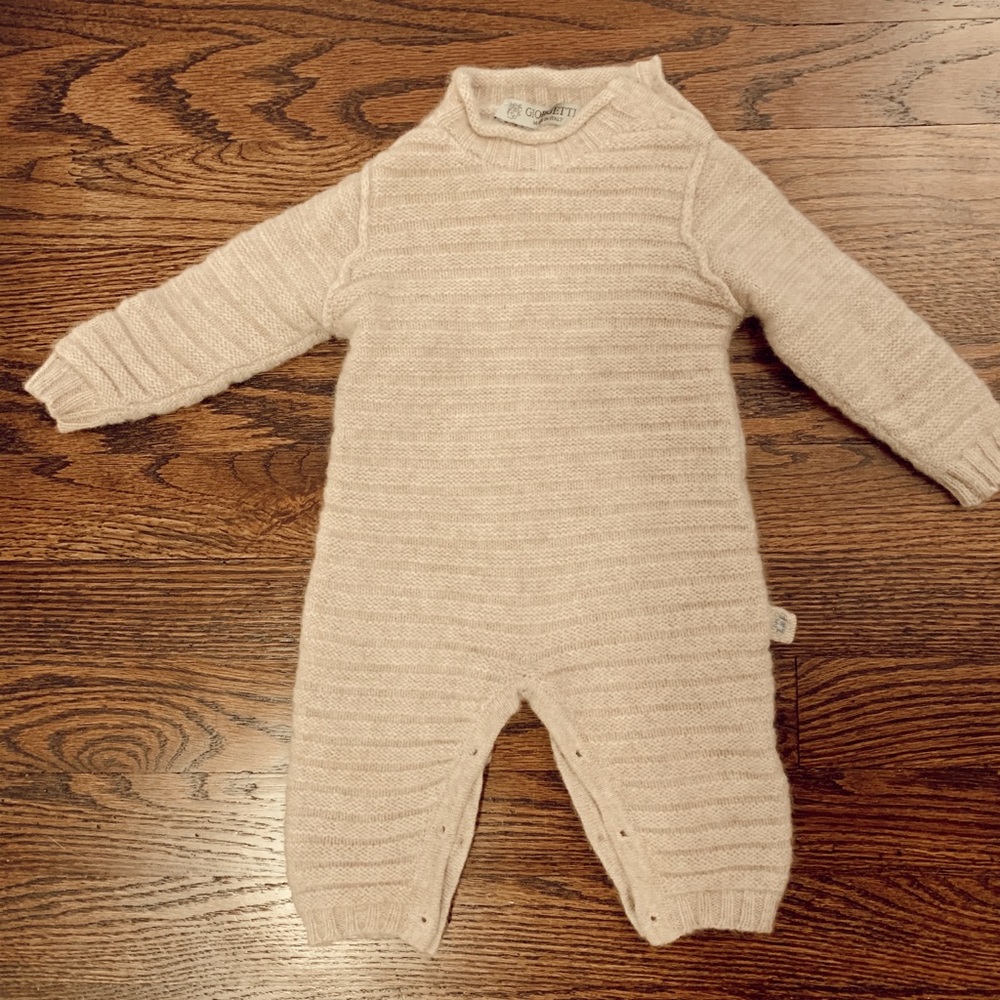 Cashmere sweater onsie